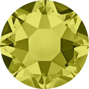 Hotflix Strassstein in der Farbe Olivine, Grösse SS6 – 2 mm, hotfix, gute, günstige Qualität für Kür, Tanz, DIY.