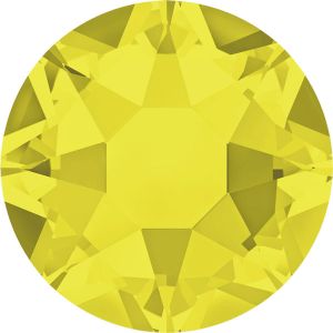 Hotflix Strassstein in der Farbe Citrine, Grösse SS10 – 2.5 mm, hotfix, gute, günstige Qualität für Kür, Tanz, DIY.