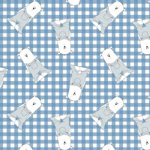 Jersey Stoff mit Bärchen Muster von Emmapünktchen