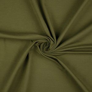 Jersey Stoff oliv dunkel (col. 050)