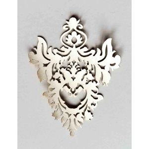 Laserapplikation ecru 75x60mm gross