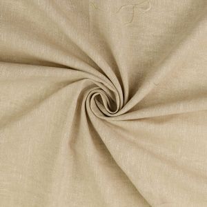 Leinen-Baumwolle Stoff in creme-melange