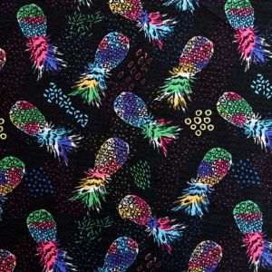 Lycra - Badelycra Stoff mit Ananasmuster