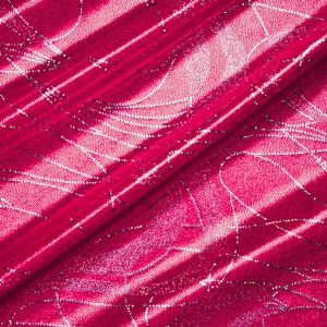 Lycra Stoff metallic mit Linienmuster in pink (col. 3)