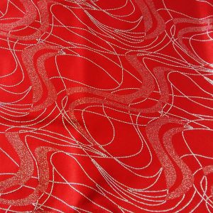 Lycra Stoff metallic mit Linienmuster in rot (col. 4)