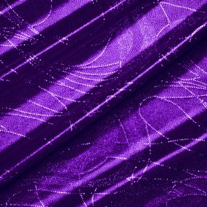 Lycra Stoff metallic gemustert in violett