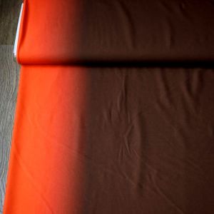 Farbverlauf Badelycra Stoff in orange und braun für Bademode, Sportbekleidung und Tanzkleider