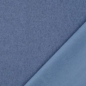 Melange Softshell Stoff in jeansblau (col. 0806)