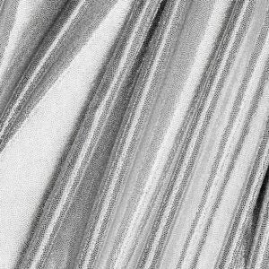 Metallic Lycra Stoff in weiss-silber (col. 01)