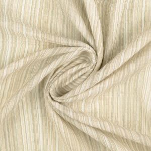 Musselin Stoff fein gestreift in beige