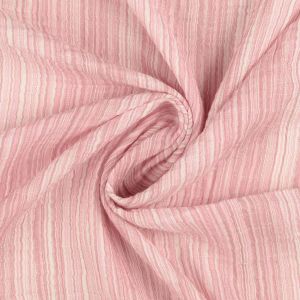 Musselin Stoff fein gestreift in rosa