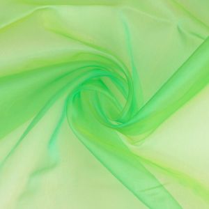 Organza changierend in grün und gelb