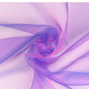 Organza changierend in lila und blau