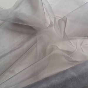 Organza in uni silber