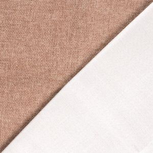 Polsterstoff altrosa doppelt gewoben: Garngefärbte Vorderseite mit Struktur und weisse Rückseite, blickdichtes Material für Polster und Vorhänge.