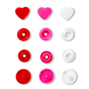 Druckknöpfe Prym 'Love' in Herzform