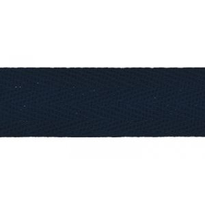 Baumwollband - Köperband - 20mm breit in dunkelblau (col. 508)
