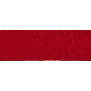 Baumwollband - Köperband - 20mm in rot (col. 515)