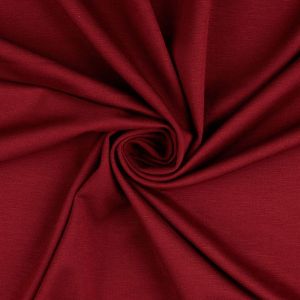 Leichter, bielastischer Romanit Jersey in dunkelrot, perfekt für Sommermode: Kleider, Blusen, Hosen.