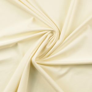 Leichter, bielastischer Romanit Jersey in ecru, perfekt für Sommermode: Kleider, Blusen, Hosen.