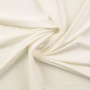 Leichter, bielastischer Romanit Jersey in weiss, perfekt für Sommermode: Kleider, Blusen, Hosen.