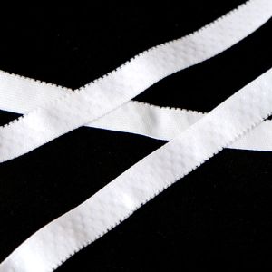 Rutschfestes Gummiband weiss, 18mm breit mit Silikonnoppen um ein Verrutschen zu verhindern