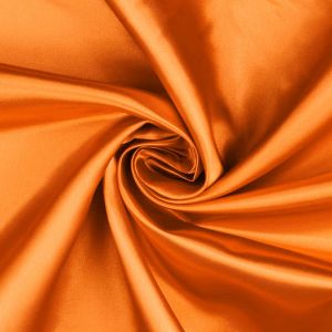 Satin Stoff in orange - hochglanz