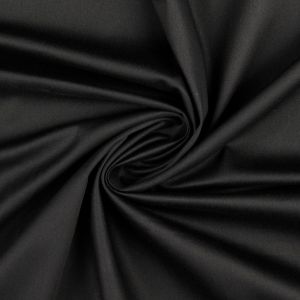 Satin Stoff antistatisch in schwarz