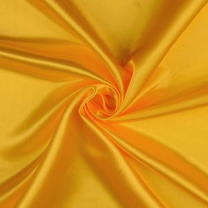 Satin Stoff in sonnengelb - hochglanz