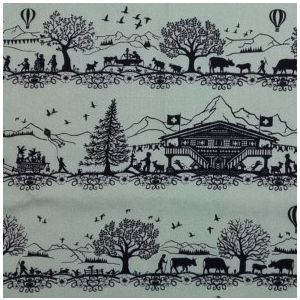 Scherenschnitt Jersey Stoff in dusty mint