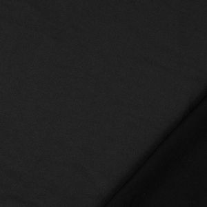 Hochwertiger Scuba Stoff in der Farbe schwarz mit weicher Oberfläche und dezentem Glanz. Ideal für Kleidung und kreative Projekte.