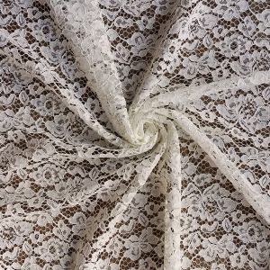 Elastische Spitze in ecru