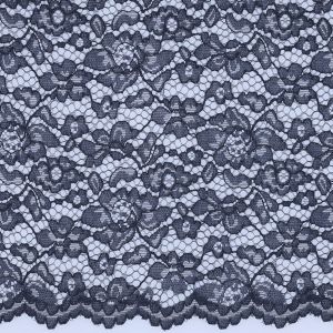 Elastische Spitze in jeansblau - 145cm breit