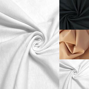 Shapewear-Stoff für figurformende Unterwäsche in schwarz, weiss und hautfarbe - 75cm breite Meterware mit Baumwolle