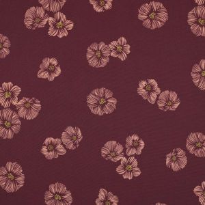Softshell Stoff mit Blumen