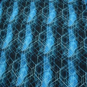 Softshell Stoff 'Perfect Grid' mit geometrischem Muster