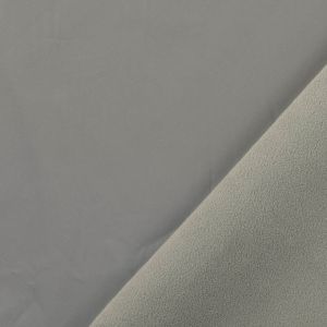 Softshell Stoff, der das Licht reflektiert - der Stoff ist wasserabweisend und winddicht, Rückseite mit flauschigem Fleece Futter für Jacken, Taschen, Decken