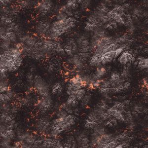 Softshell Stoff 'Volcano' mit Lava-Muster