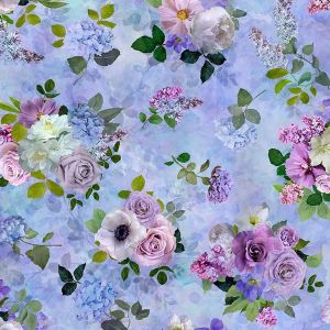 Baumwollstoff Tossed Floral Bouquet von Timeless Treasures