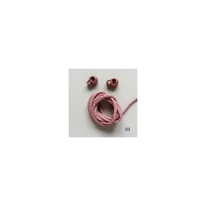 Kordel, 4mm breit in altrosa (col. 03)