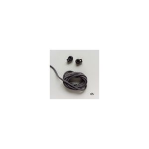 Kordel, 4mm breit in anthrazit (col. 05)