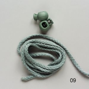 Kordel, 4mm breit in patinagrün (col. 09)