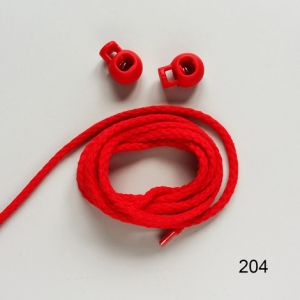 Kordel, 4mm breit in rot (col. 204)