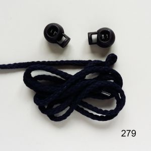 Kordel, 4mm breit - dunkelblau (col. 279)