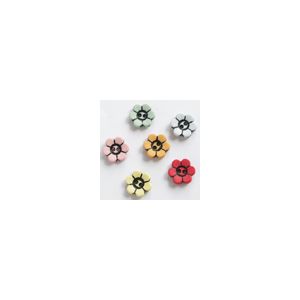 Kinderknöpfe 'Blume', 14mm in 6 Farben