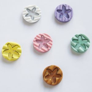 Kinderknöpfe 'Stern', 13mm in 6 Farben