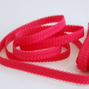 Trägergummi, elastisches Trägerband in erdbeerrot, 9mm breit um BHs, Tops & Kleider zu nähen