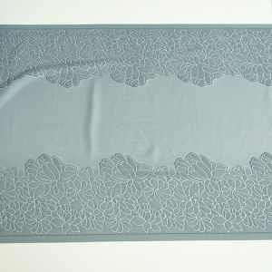 Unterwäschestoff-Band in jeans mit Bordüre