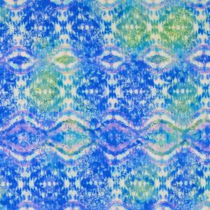 Viskose Modal Jersey Stoff in blau mit Batikmuster zum Damenbekleidung nähen