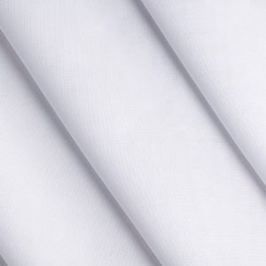 Vorhangstoff mit Leinen in weiss